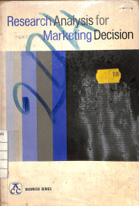 Image of Research Analysis For Marketing Decision