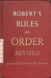 Rules of Order Revised