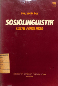 Sosiolinguistik : Suatu Pengantar