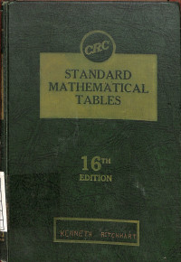 Standard Mathematical Tables - Sixteenth Edition