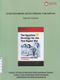 Strategi Mesir Untuk Perang Yom Kippur
