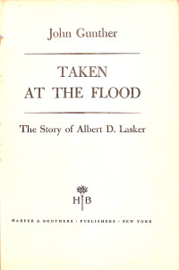 Taken at the flood