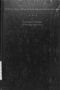 Techniques in Partial Differential Equations