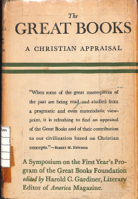 Image of The Great Books : A Christian Appraisal - I