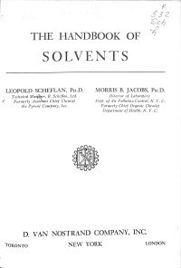 The Handbook of Solvents