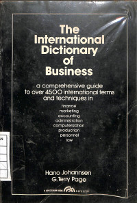 The International Dictionary of Business