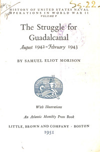 Image of The Struggle for Guadalcanal V Edisi 1951