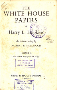 Image of The White House Papers - Volume I