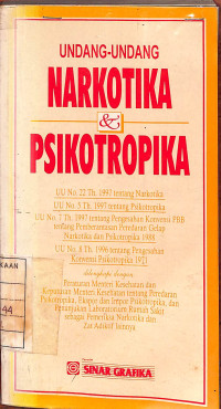 Undang-Undang Narkotika & Psikotropika