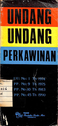 Undang Undang Perkawinan