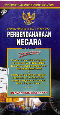 Image of Undang-Undang RI No. 1 Tahun 2004 Perbendaharaan Negara