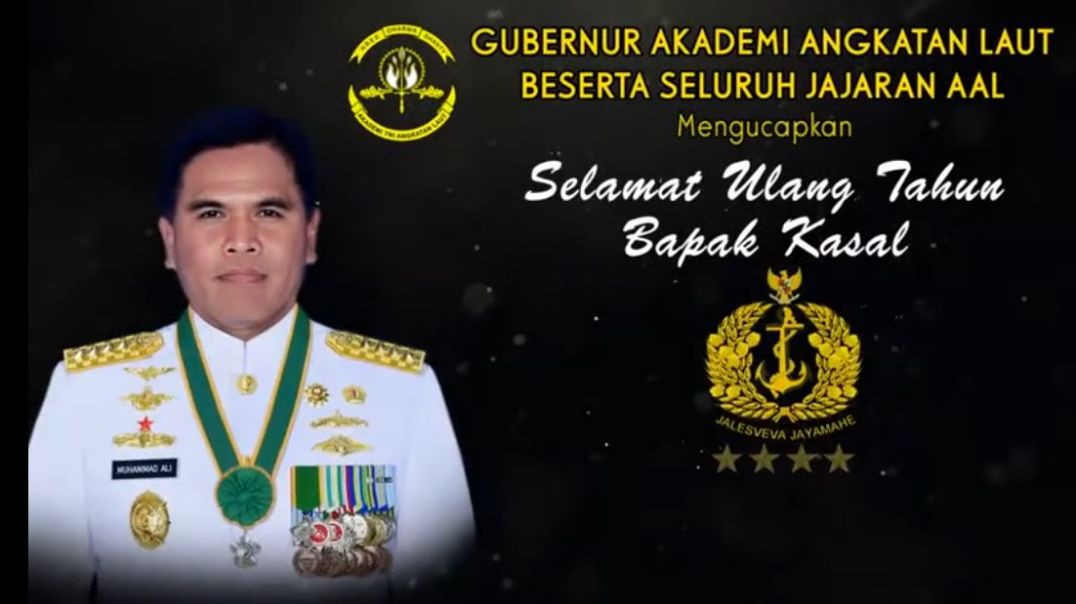 SELAMAT ULANG TAHUN BAPAK KEPALA STAF ANGKATAN LAUT