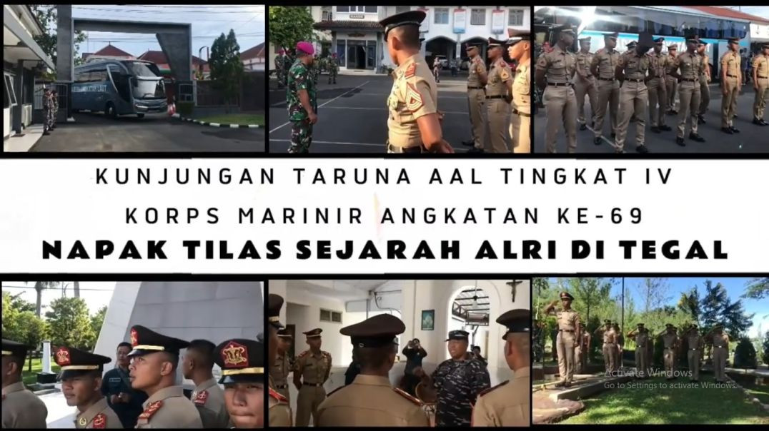 ⁣Taruna AAL Korps Marinir Napak Tilas Sejarah ALRI di Tegal